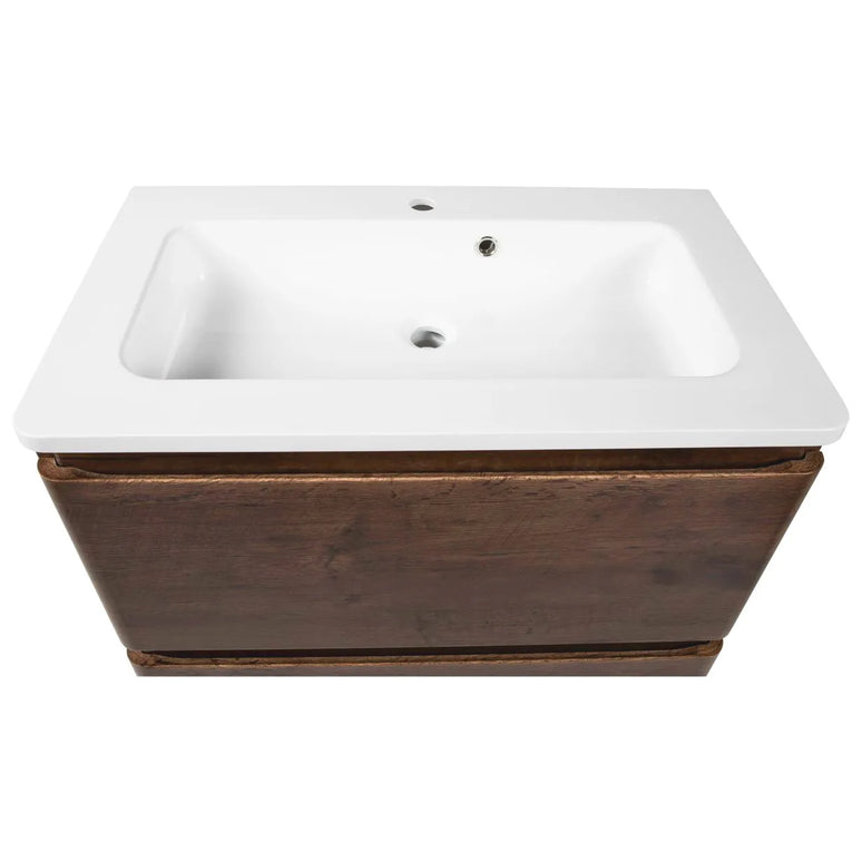 Mobilier de baie pe pardoseală Accent castan
