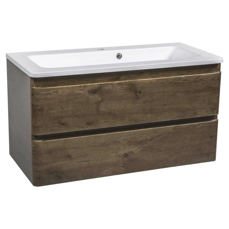 Mobilier de baie suspendat Accent castan