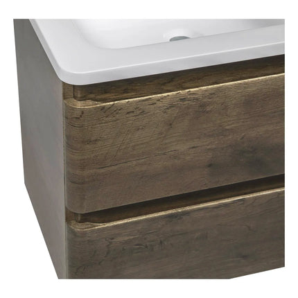 Mobilier de baie suspendat Accent castan