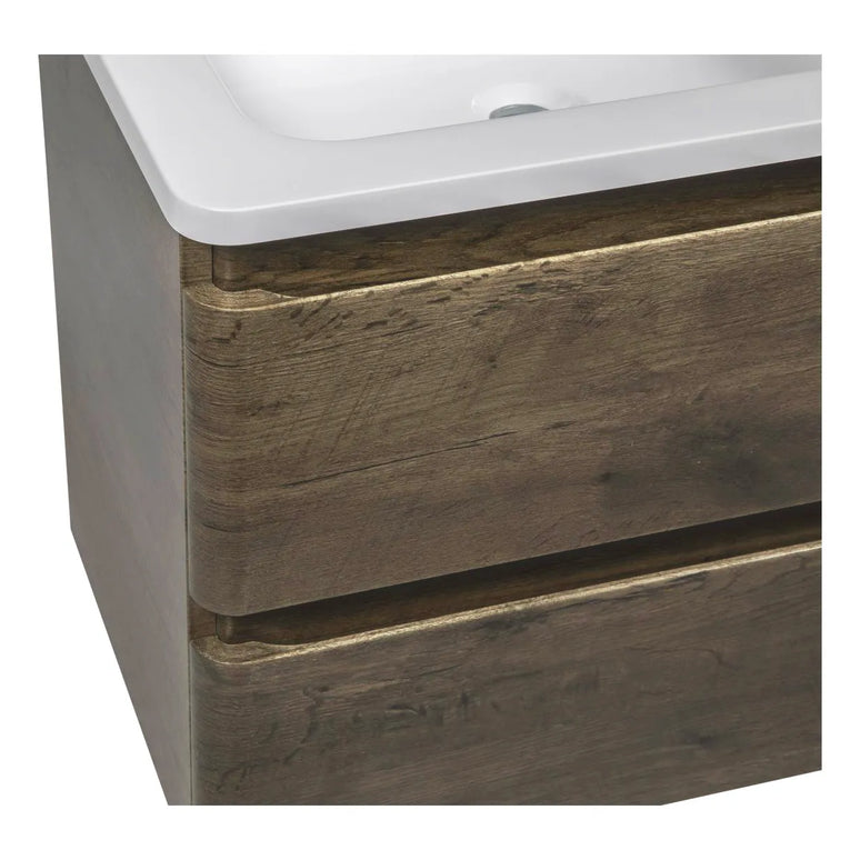 Mobilier de baie suspendat Accent castan