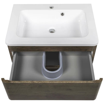 Mobilier de baie suspendat Accent castan