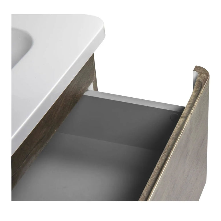 Mobilier de baie suspendat Accent castan