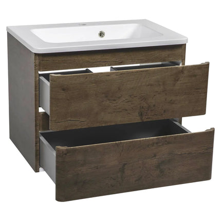Mobilier de baie suspendat Accent castan
