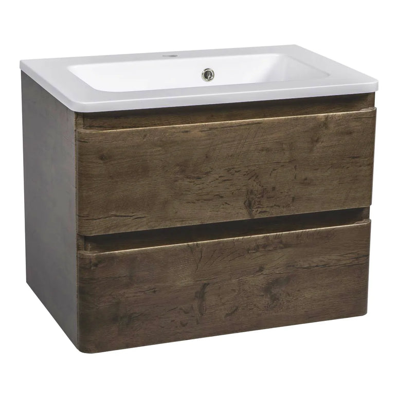 Mobilier de baie suspendat Accent castan