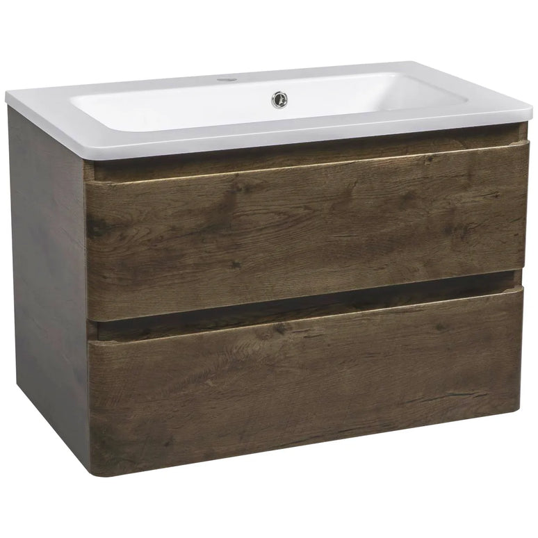 Mobilier de baie suspendat Accent castan
