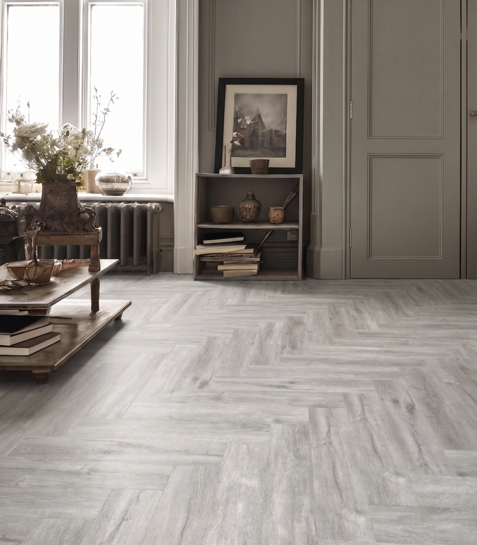 Parchet SPC Herringbone Amber Oak 220 – 625x127x6,5 mm