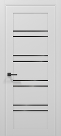 Ușă de interior T01 – Alb Mat cu Design Geometric Vertical și toc reglabil -Tetra / Carlo Porte