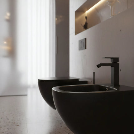 Bideu Suspendat Ceramic Black Matt