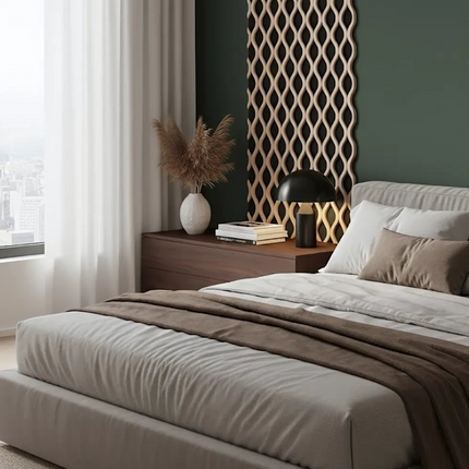 Panou riflaj decorativ Wave Oak - stejar natur C1UV-02