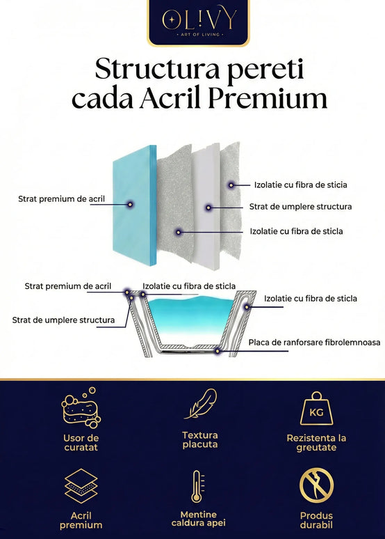 Cada din acril freestanding Hera JL6945