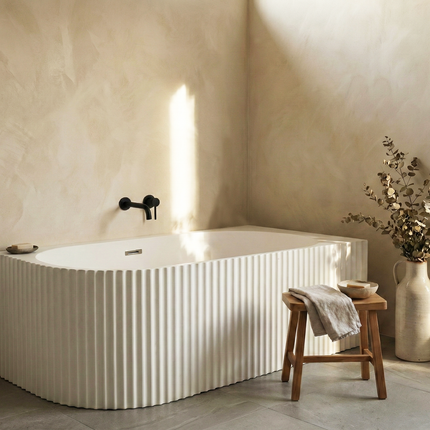 Cadă freestanding din acril Bali - colt dreapta