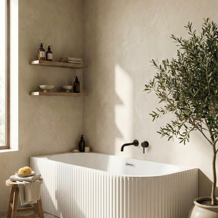 Cadă freestanding din acril Bali - colt stanga