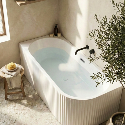 Cadă freestanding din acril Bali - colt stanga