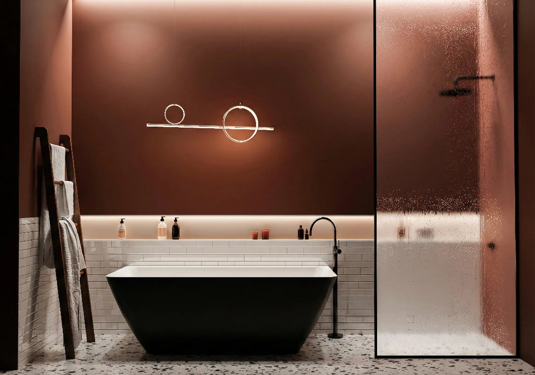 Cadă din compozit neagră mată Island