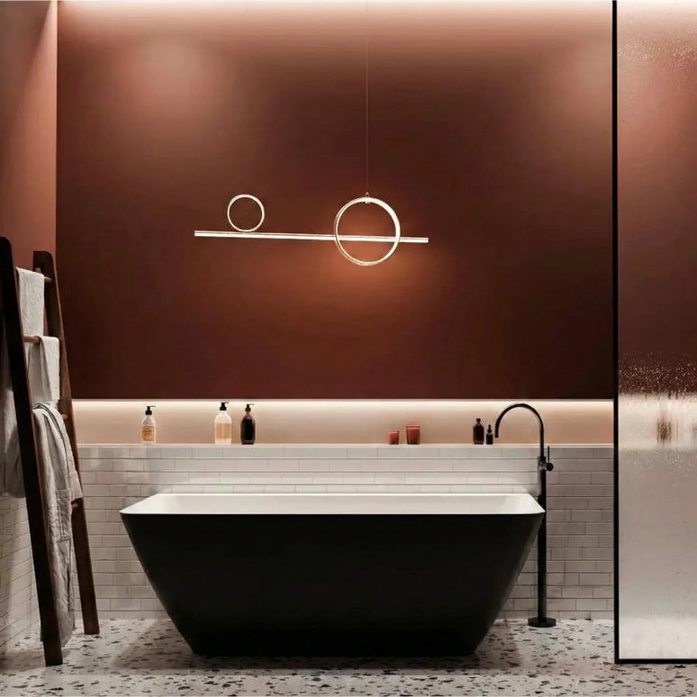 Cadă din compozit neagră mată Island