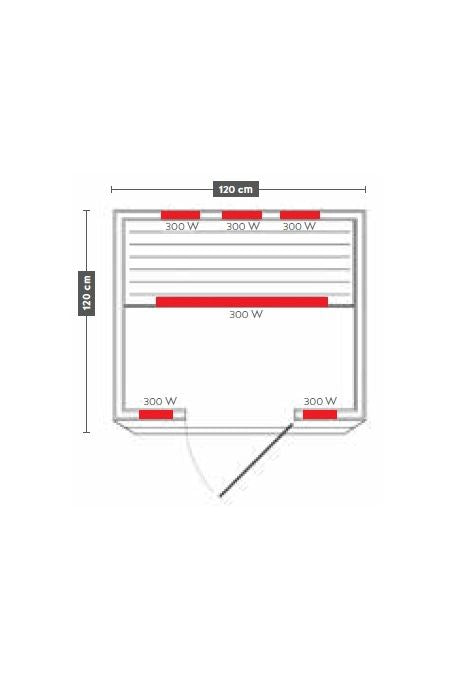 CARMEN 2 - SAUNA USCATA, CU REZISTENTE PE INFRAROSU - J50120