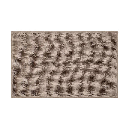 Covoraș baie din chenilia fină, strat antiderapant, 45×70 cm, Bej