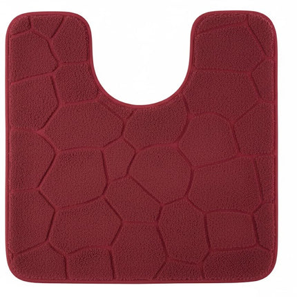Covoras baie tip U, SANITARY, Microfibra, 45x45 cm, mov imperial, Patrat