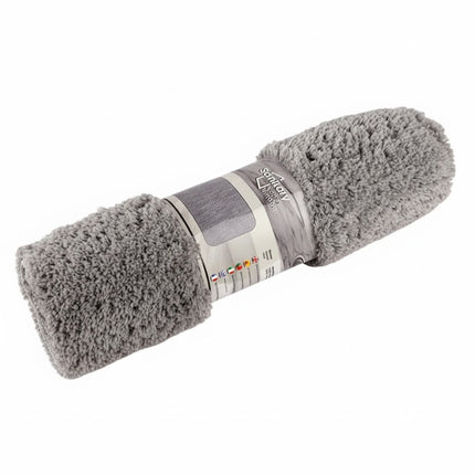 Covoras baie, SANITARY, Microfibra, 45x75 cm, Gri , Dreptunghiular