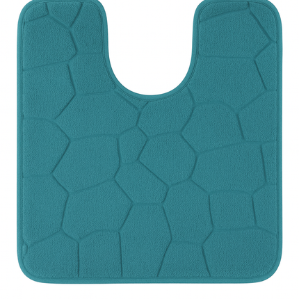 Covoras baie tip U, SANITARY, Microfibra, 45x45 cm, turcoaz, Patrat