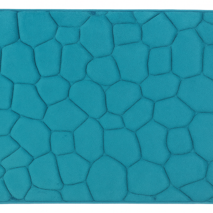 Covoras baie, SANITARY, Microfibra, 45x70 cm, turcoaz, Dreptunghiular