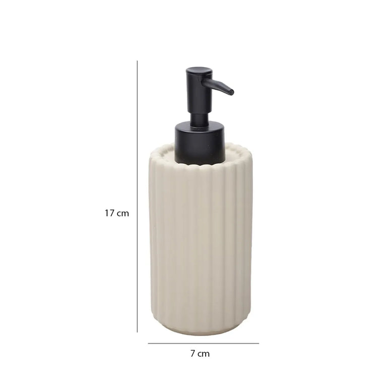 Set 3 piese accesorii de baie crem