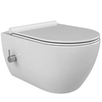 Vas WC Suspendat Rimless cu Funcție de Bideu White Glossy
