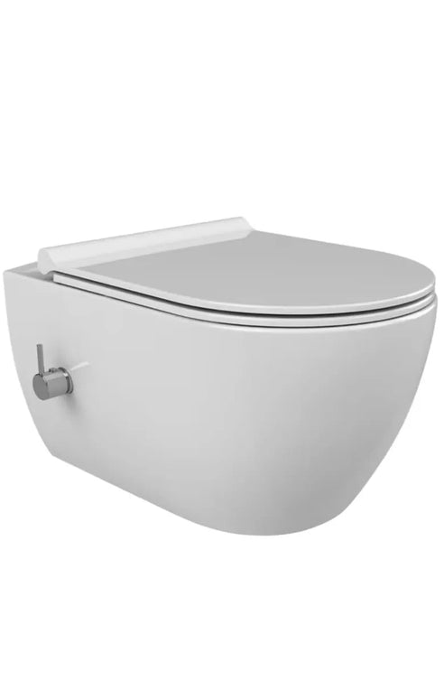 Vas WC Suspendat Rimless cu Funcție de Bideu White Glossy