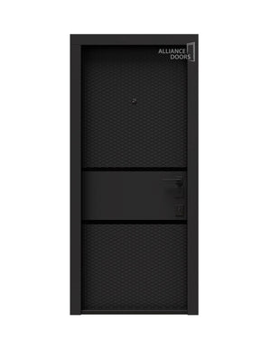 Usa intrare Dubai (soft touch negru / alb interior)