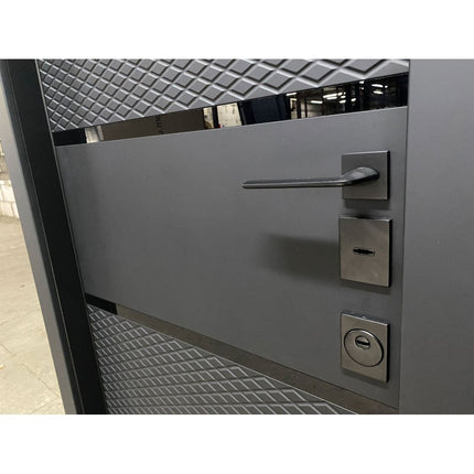 Usa intrare Dubai (soft touch negru / alb interior)
