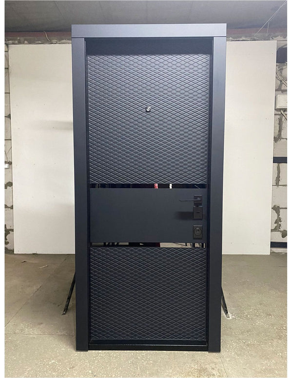 Usa intrare Dubai (soft touch negru / alb interior)