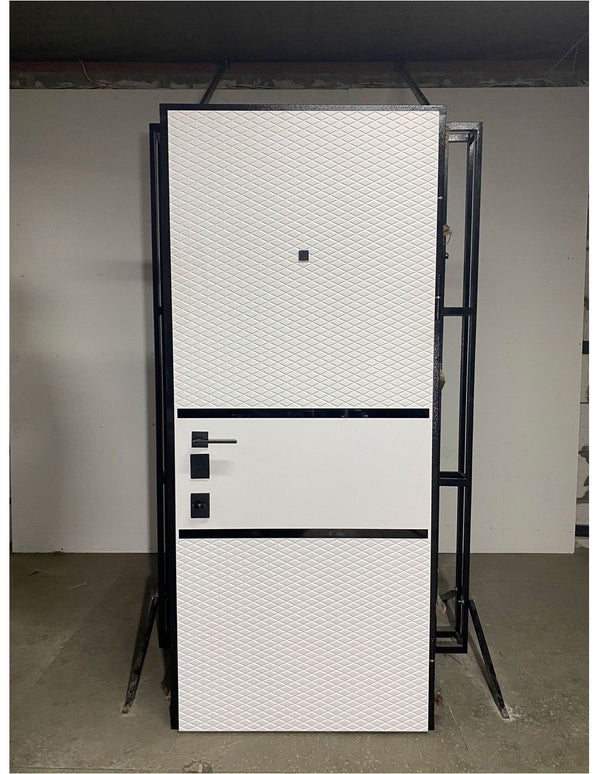 Usa intrare Dubai (soft touch negru / alb interior)