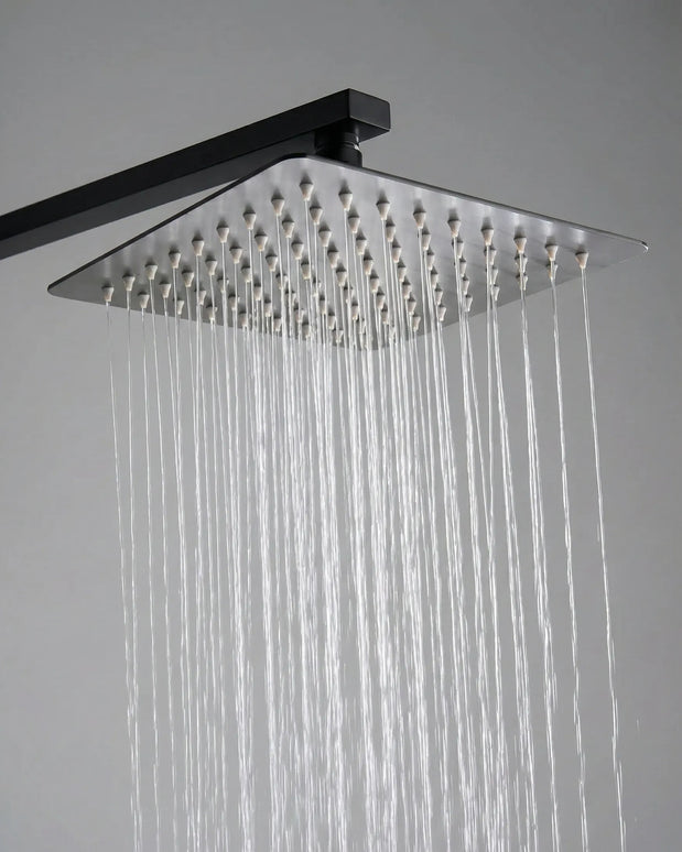 Sistem de duș termostatic – Colecția Mason – Negru mat – OLV-MAS-SHS-MB