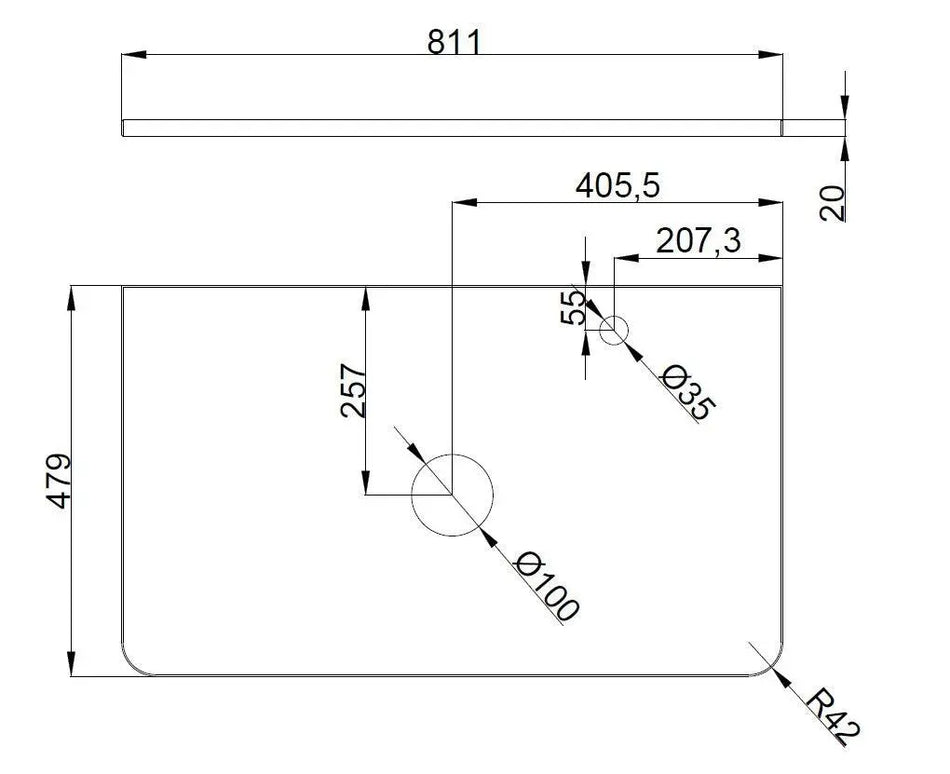 Mobilier de baie suspendat Accent alb, cu blat Aqua Rodos