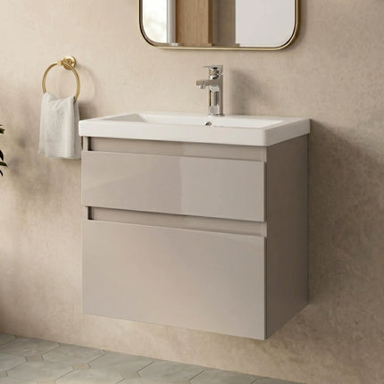 Mobilier de baie suspendat Elite, Mokko