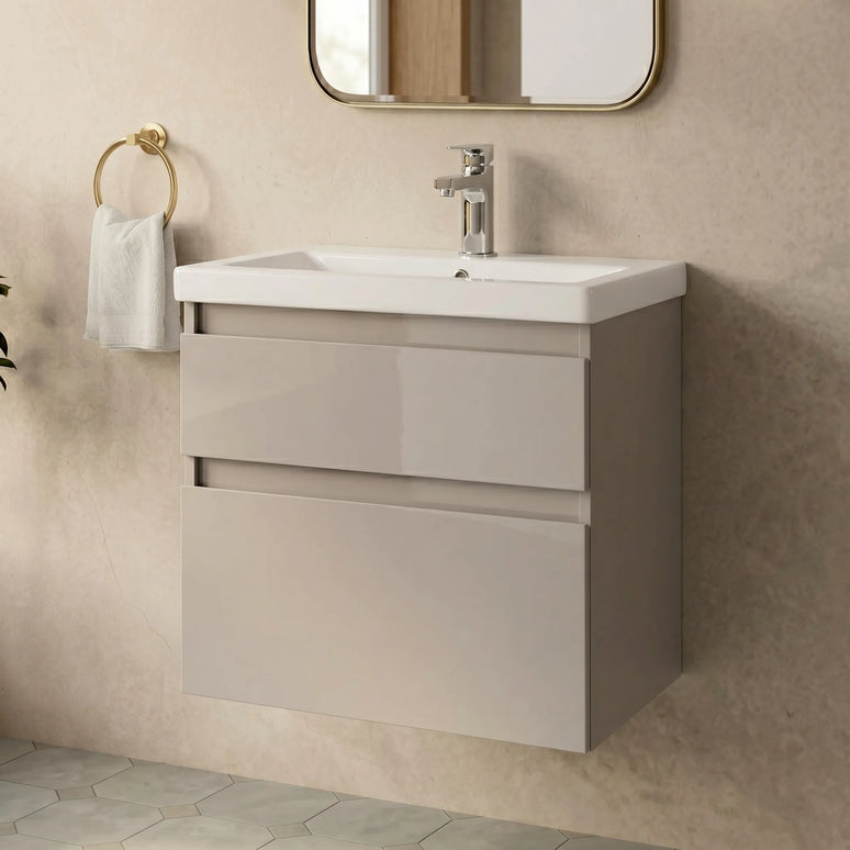 Mobilier de baie suspendat Elite, Mokko