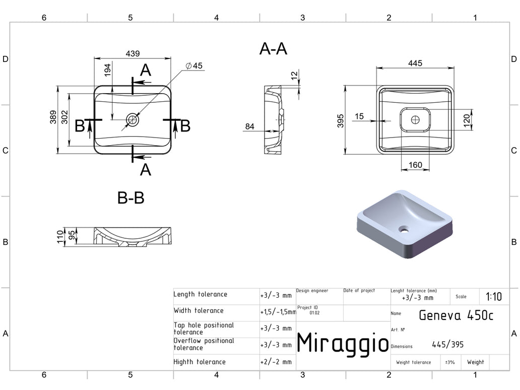Lavoar pe blat Geneva, Miraggio