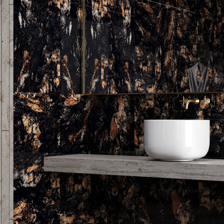 GRESIE MIDNIGHT BLACK 60X120