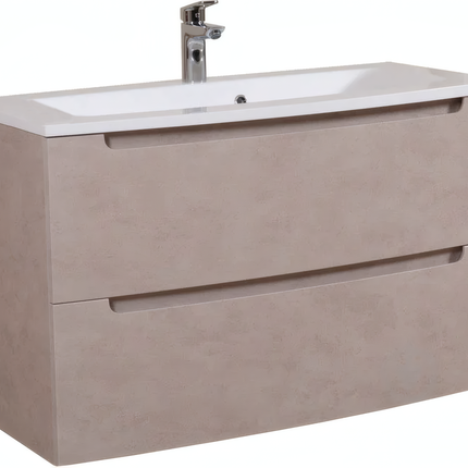 Mobilier de baie suspendat Headway beton-beige
