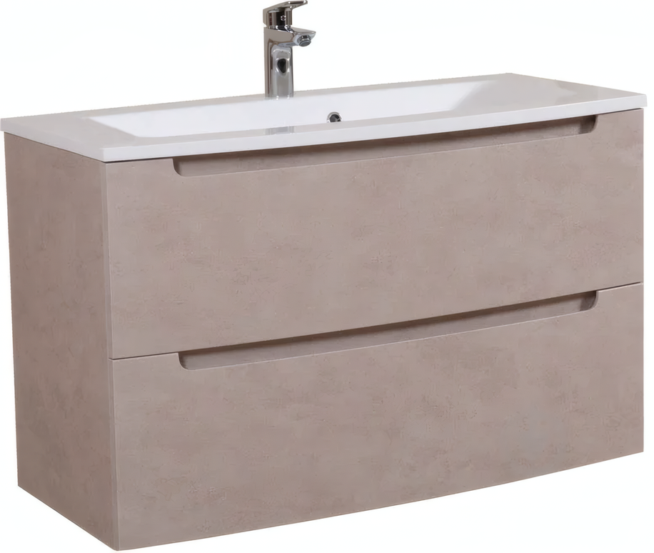 Mobilier de baie suspendat Headway beton-beige