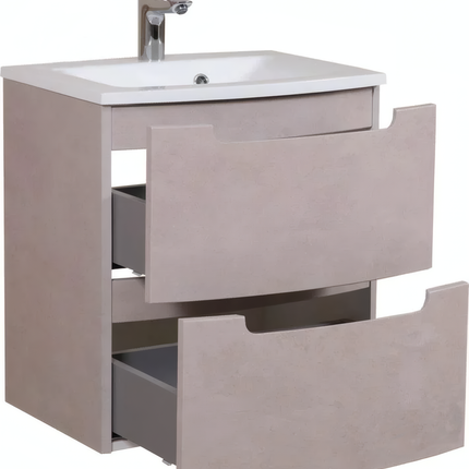 Mobilier de baie suspendat Headway beton-beige