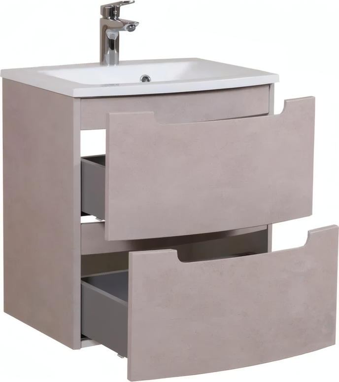 Mobilier de baie suspendat Headway beton-beige