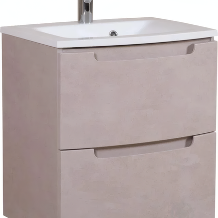 Mobilier de baie suspendat Headway beton-beige