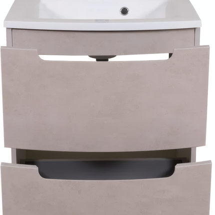 Mobilier de baie suspendat Headway beton-beige