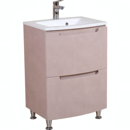 Mobilier de baie pe pardoseală Headway beton-beige