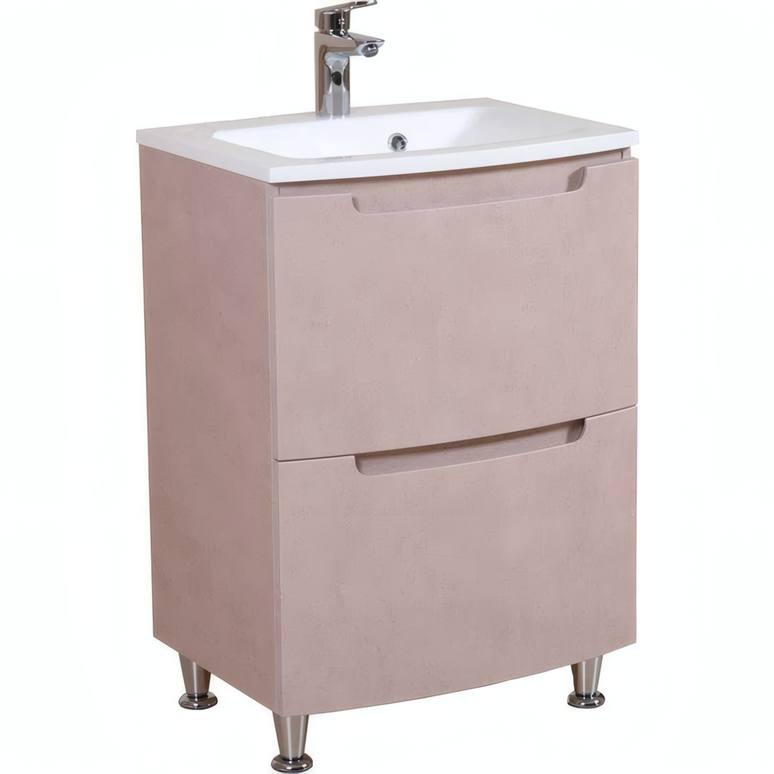 Mobilier de baie pe pardoseală Headway beton-beige