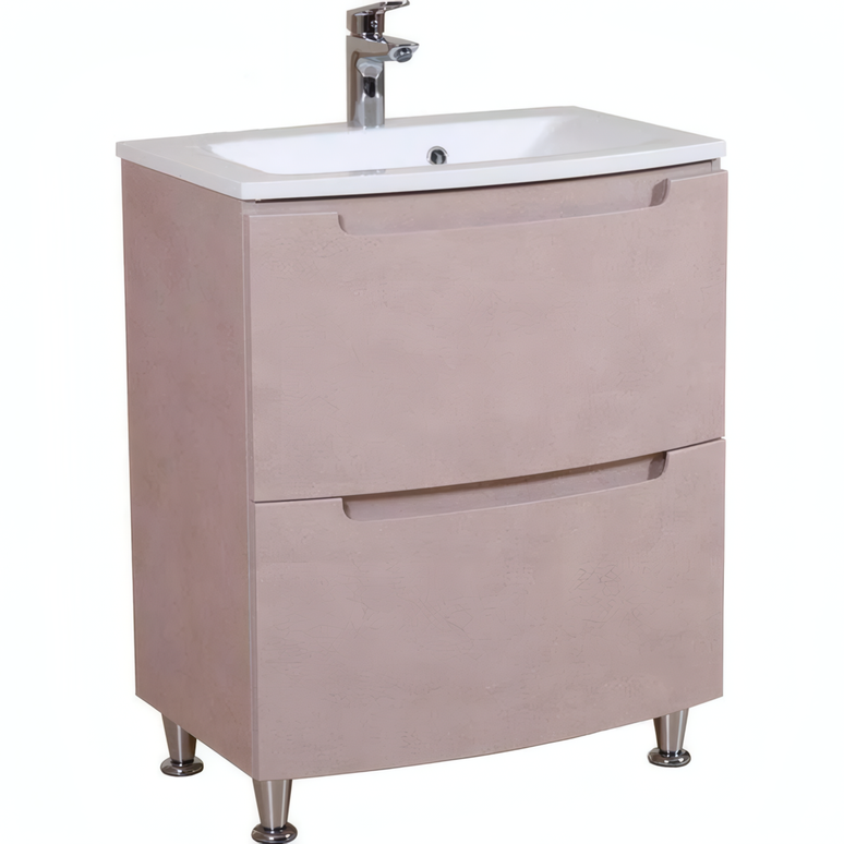 Mobilier de baie pe pardoseală Headway beton-beige