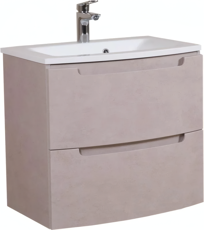 Mobilier de baie suspendat Headway beton-beige