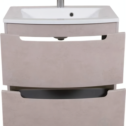 Mobilier de baie suspendat Headway beton-beige
