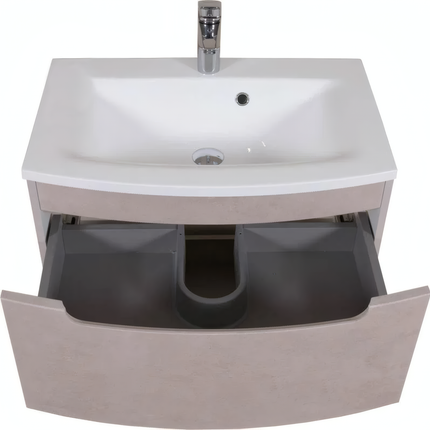 Mobilier de baie suspendat Headway beton-beige